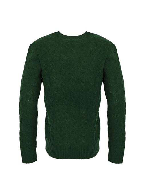 Maglione a trecce misto cashmere Green POLO RALPH LAUREN | 710876762004